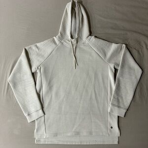 White Striped Hoodie